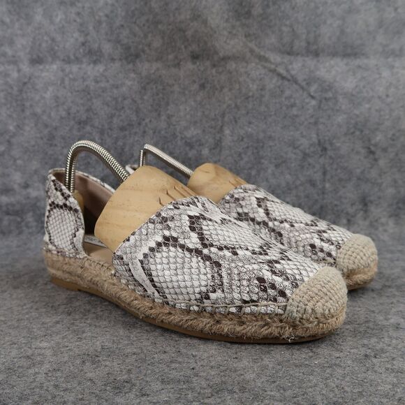 Steve Madden Shoes Womens 8.5 Espadrille Platform Flats D'Orsay Fashion Slip On - Picture 1 of 13